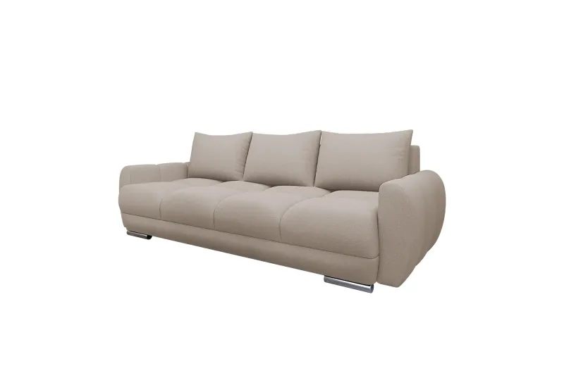 Simerly Soffa 3-sits i Plysch - Beige (Art.nr 3079197) — Beige