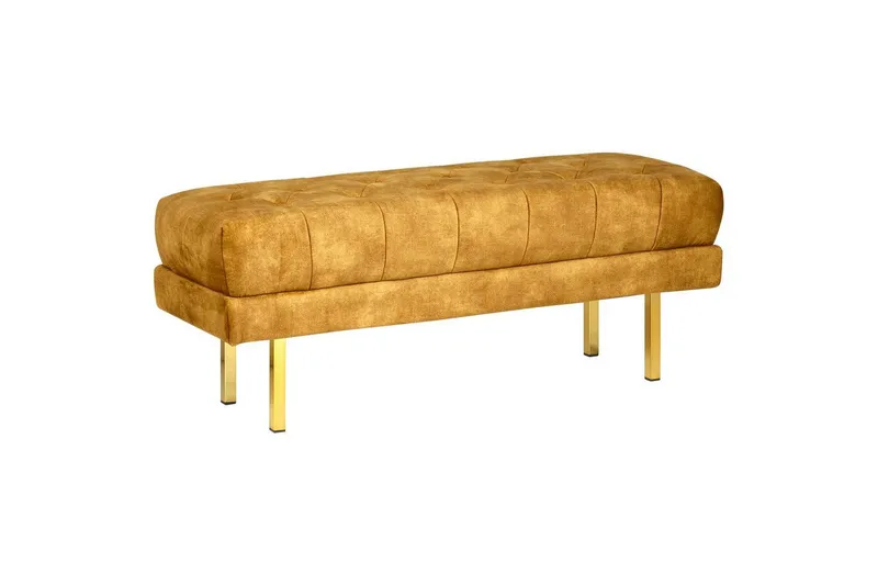 Sittbänk Roseville Gul/Guld - Gul/Guld — Gul/Guld