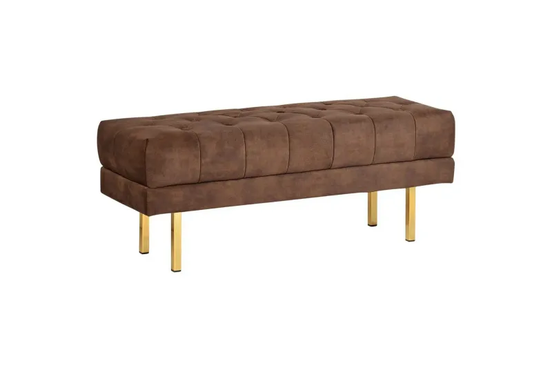 Sittbänk Roseville Mörkbrun/Guld - Mörkbrun/Guld — Mörkbrun/Guld
