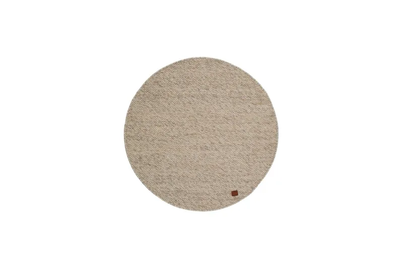 Skagen Ullmatta 200 cm Rund - Sandmelange — KM Home