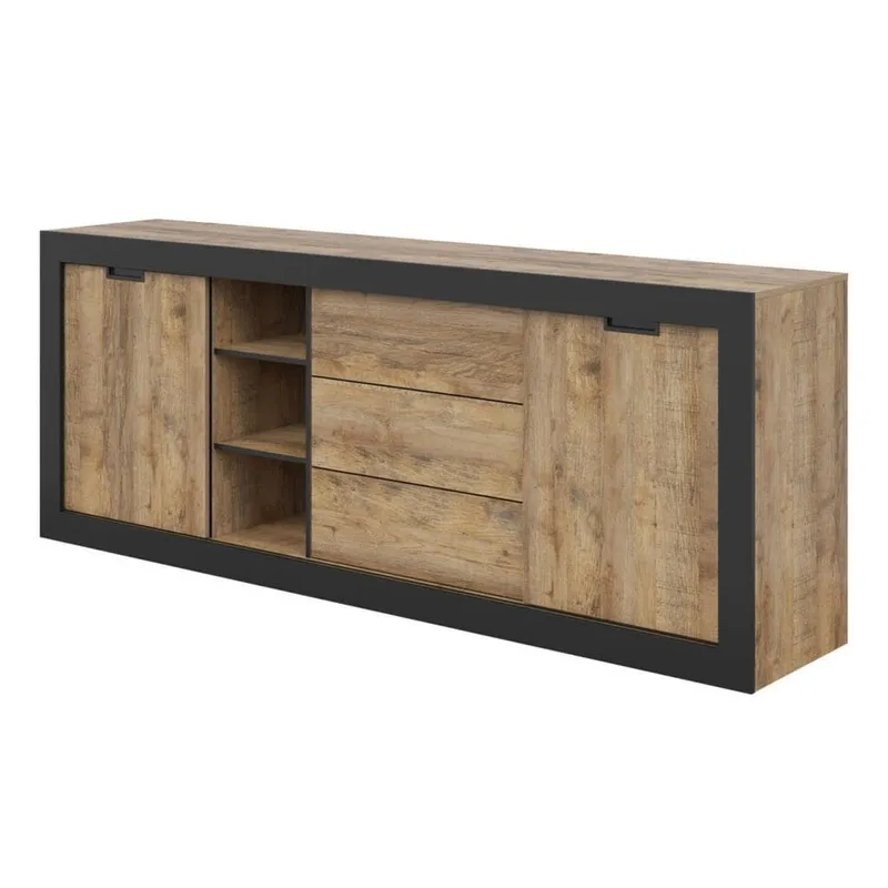 Skänk Tudor 2 dörrar med 3 lådor - 85 cm — 85 cm