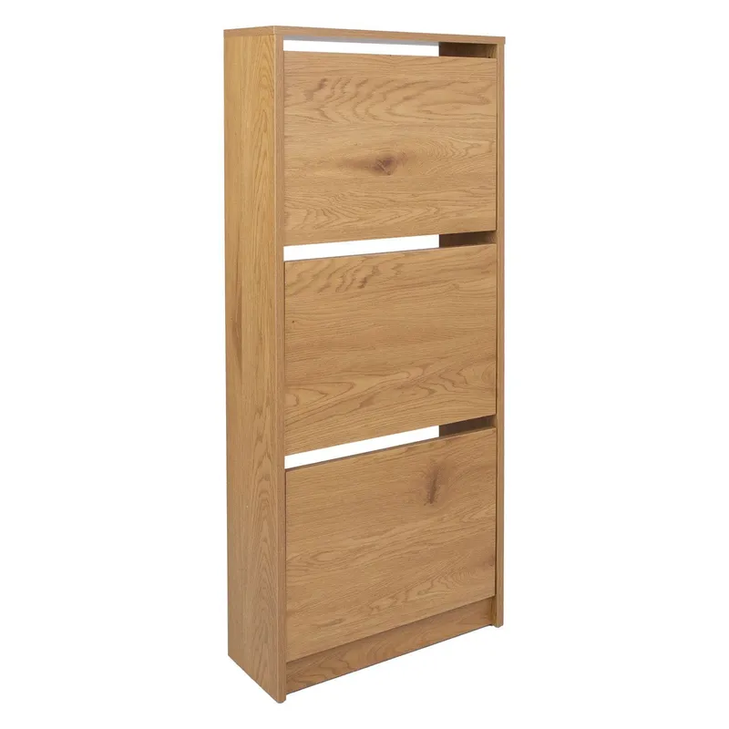 Skoskåp Aalborg 49x18x122 cm - brun — brun