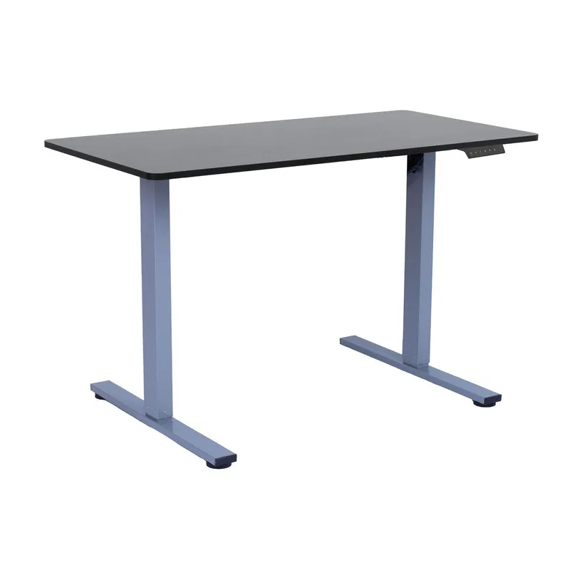 Skrivbord Ergo Fit med 1 motor 120x60x71,5-116 cm - Svart/silvergrå — Svart/silvergrå