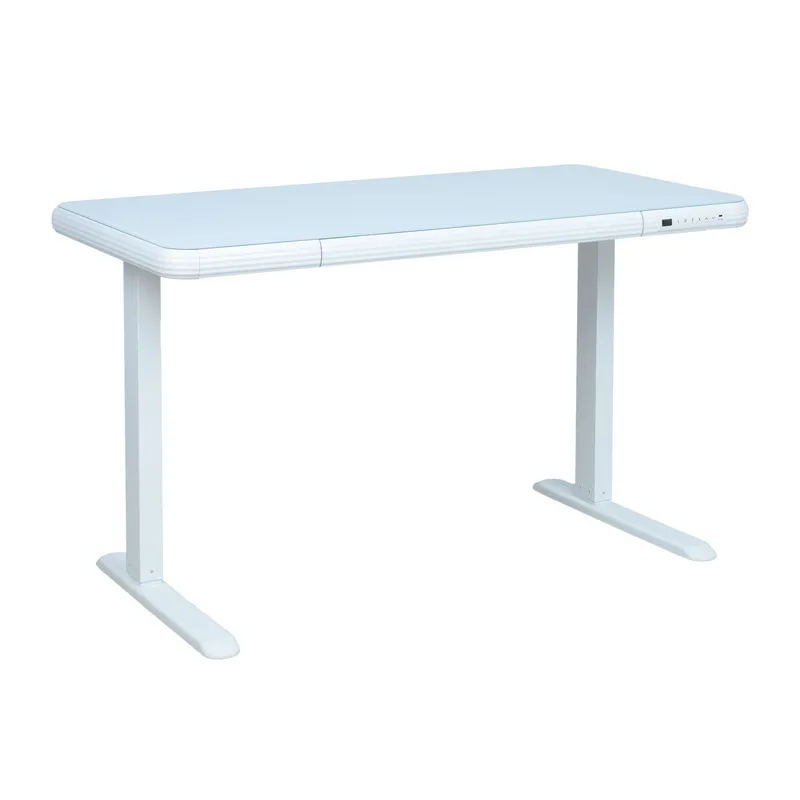 Skrivbord Ergo Fit med 1 motor 122x62x73,5–118 cm - Vit — Vit