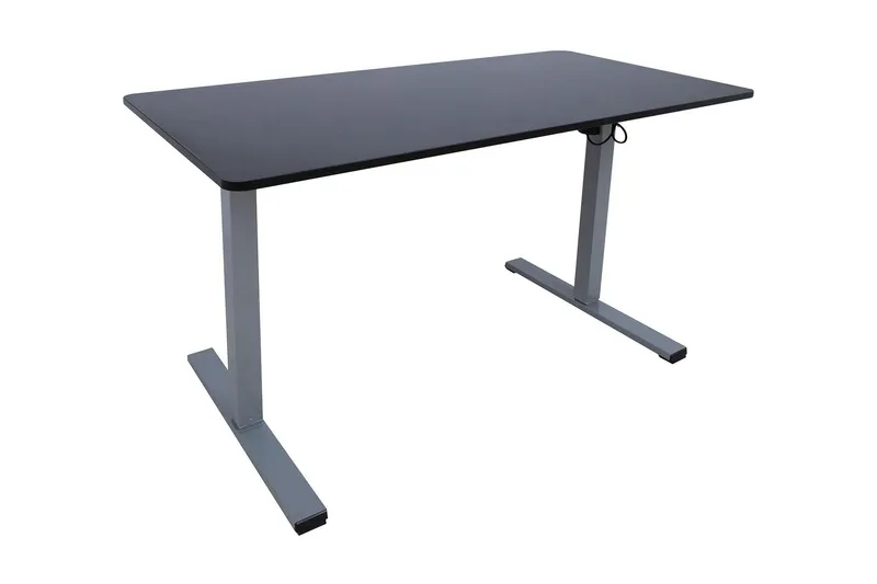 Skrivbord Ergo Optimal med motor 120x60 cm Svart/Grå