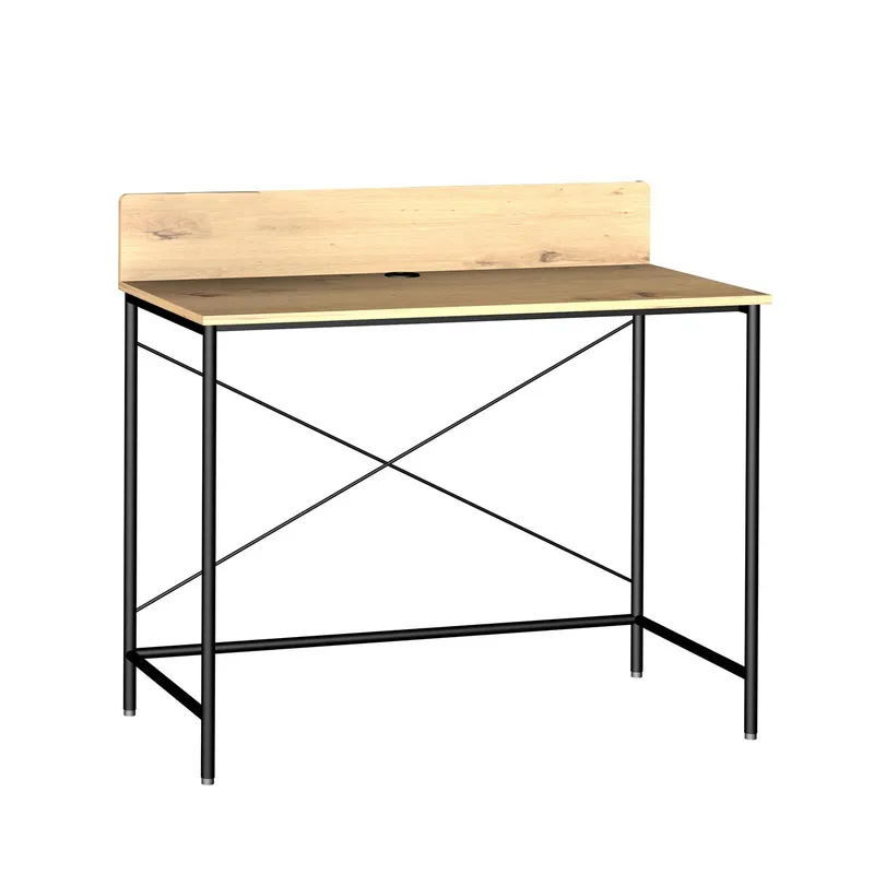 Skrivbord Hedvig ask/svart 100x49,5x85 cm - ask / svart — ask / svart