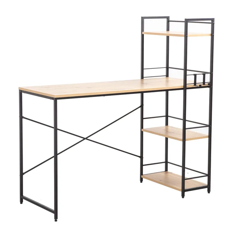Skrivbord Study 120x51x120 cm - ekbark / brun — ekbark / brun