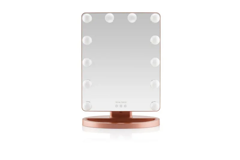 Sminkspegel Beautifly GamourVue med LED-belysning