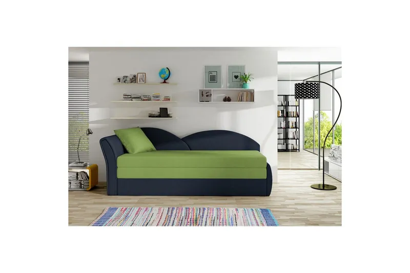 Soffa Eltap Aga 218x80x77 cm - Alova 42, Alova 79 Grön, Blå, Vänster — Alova 42, Alova 79 Grön, Blå, Vänster