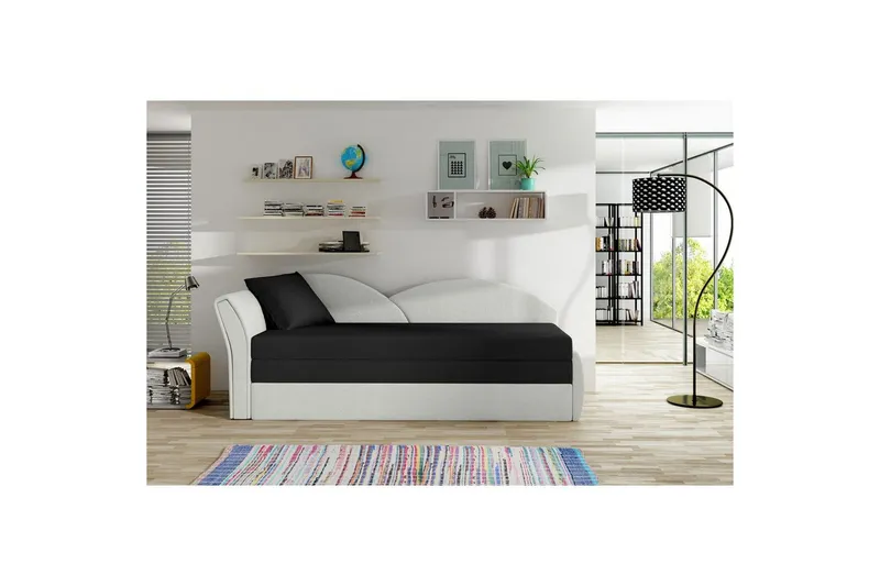 Soffa Eltap Aga 218x80x77 cm - Rose 14, Alova 66, Mönster, Beige, Vänster — Rose 14, Alova 66, Mönster, Beige, Vänster