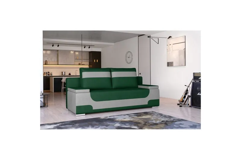 Soffa Eltap Area 200x90x92 cm - Monolith 37, Monolith 84, Grön, Ljusgrå — Monolith 37, Monolith 84, Grön, Ljusgrå