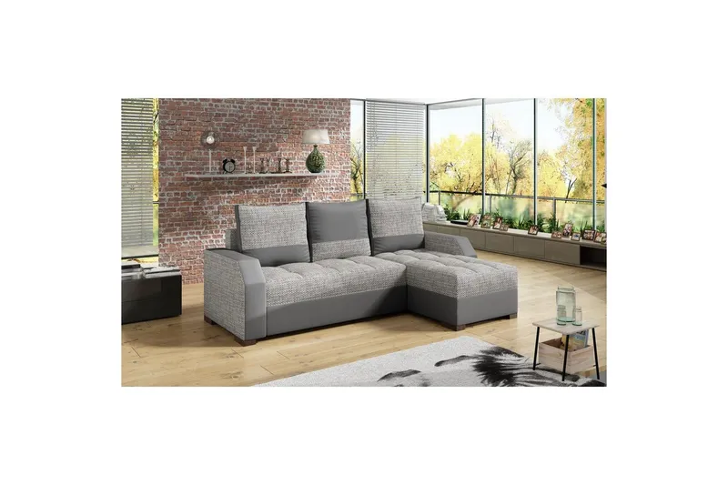 Soffa Eltap Aris 250x90 x150 cm - Berlin 01, Mjuk 29, Grå — Berlin 01, Mjuk 29, Grå
