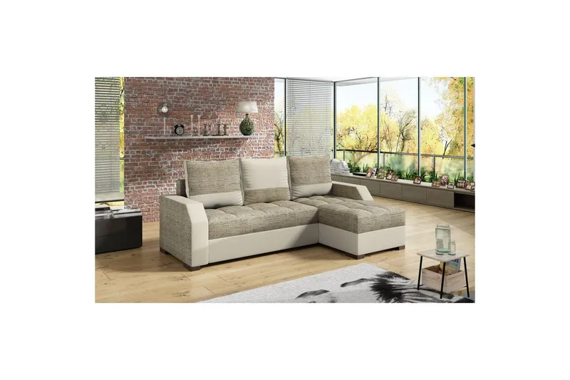 Soffa Eltap Aris 250x90 x150 cm - Berlin 03, Mjuk 33, Beige — Berlin 03, Mjuk 33, Beige