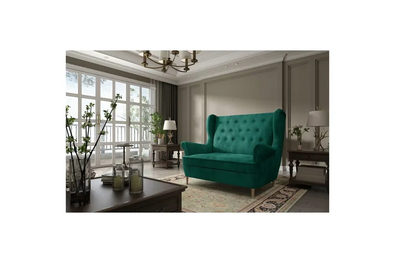 Soffa Eltap Aros 150x103x90 cm - Monolith 37, Grön — Monolith 37, Grön