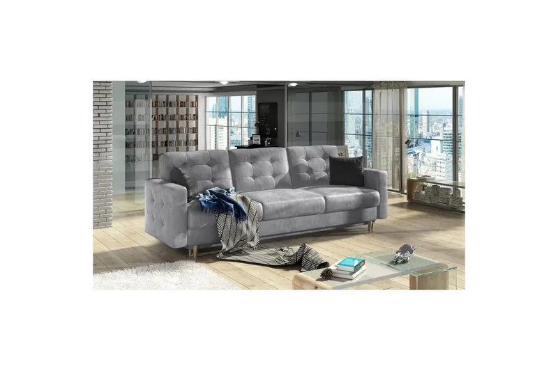 Soffa Eltap Asgard 233x93x92 cm - Monolith 84, Monolith 97, Ljusgrå, Mörkgrå — Monolith 84, Monolith 97, Ljusgrå, Mörkgrå