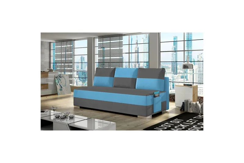 Soffa Eltap Atila 200x83x92 cm - Alova 36, Alova 29, Grå, Blå — Alova 36, Alova 29, Grå, Blå