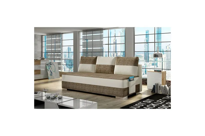 Soffa Eltap Atila 200x83x92 cm - Berlin 03, Mjuk 33, Beige — Berlin 03, Mjuk 33, Beige