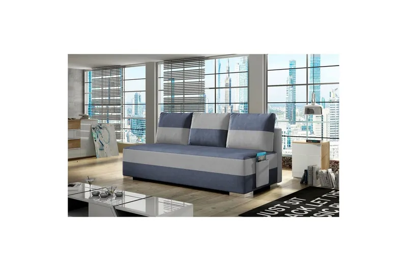 Soffa Eltap Atila 200x83x92 cm - Soro 76, Soro 83, Blå, Vit — Soro 76, Soro 83, Blå, Vit