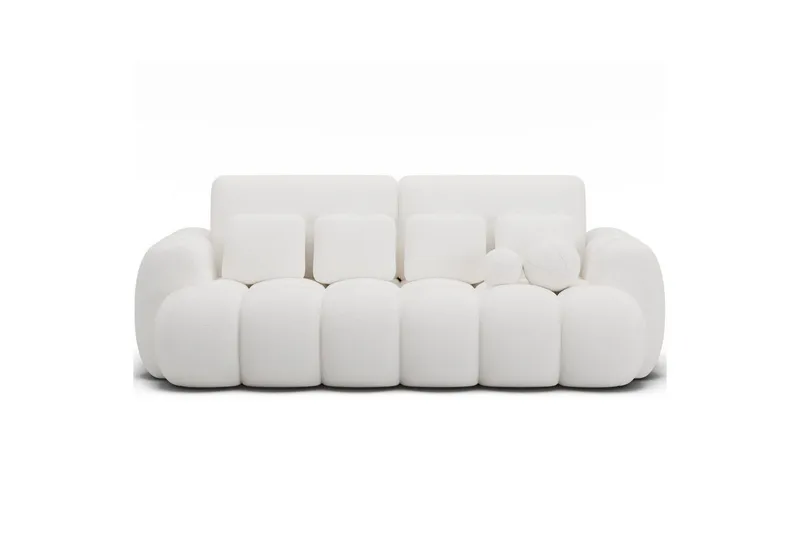 Soffa Eltap Cotonn 256x105x119 cm - Paolli 01, Vit — Paolli 01, Vit