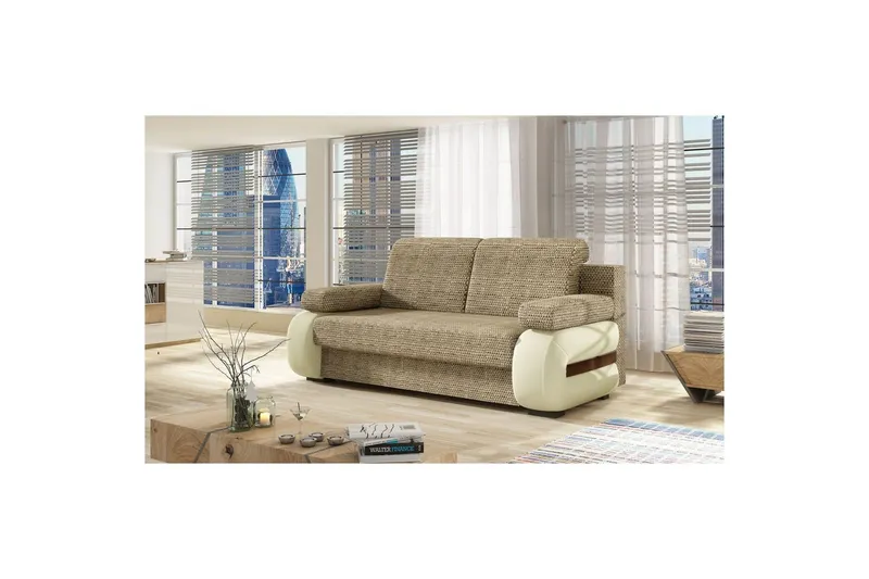 Soffa Eltap Laura 202x79x84 cm - Berlin 03, Soft 33, Beige — Berlin 03, Soft 33, Beige