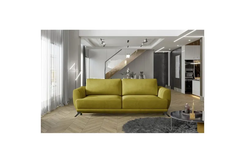 Soffa Eltap Megis 242x95x90 cm - Monolith 48, Gul — Monolith 48, Gul