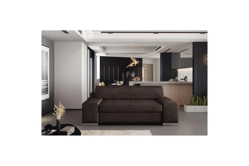 Soffa Eltap Porto - Dora 28, Mörkbrun, 2190x62x73 cm — Dora 28, Mörkbrun, 2190x62x73 cm