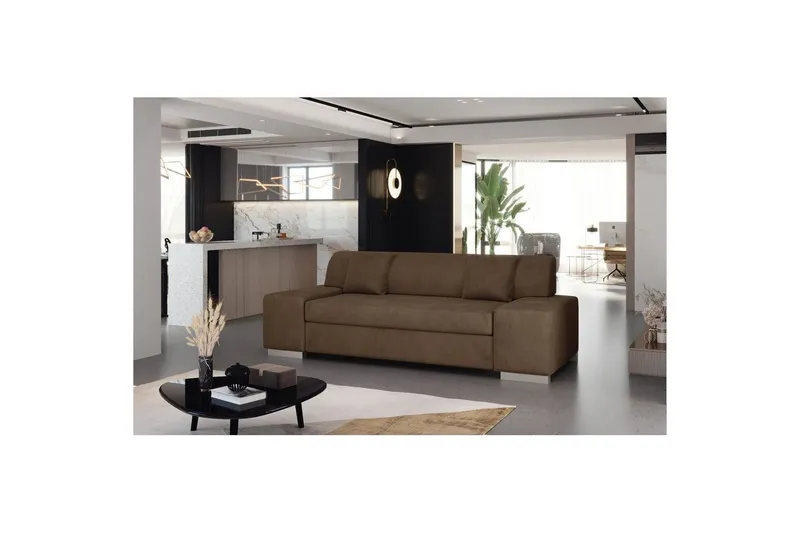Soffa Eltap Porto - Monolith 09, Mörk Beige, 3210x92x73 cm — Monolith 09, Mörk Beige, 3210x92x73 cm