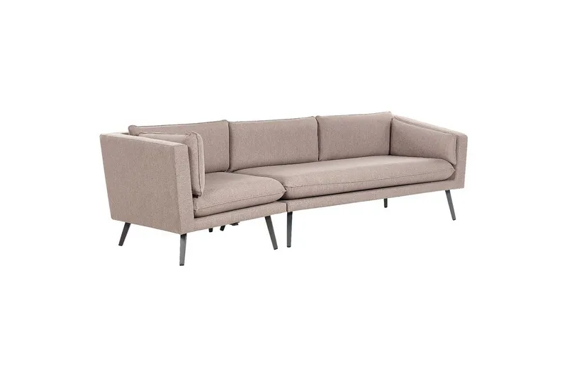 Soffa Loretello Beige/grå, Vänstervänd - Beige/grå, Vänstervänd — Beige/grå, Vänstervänd