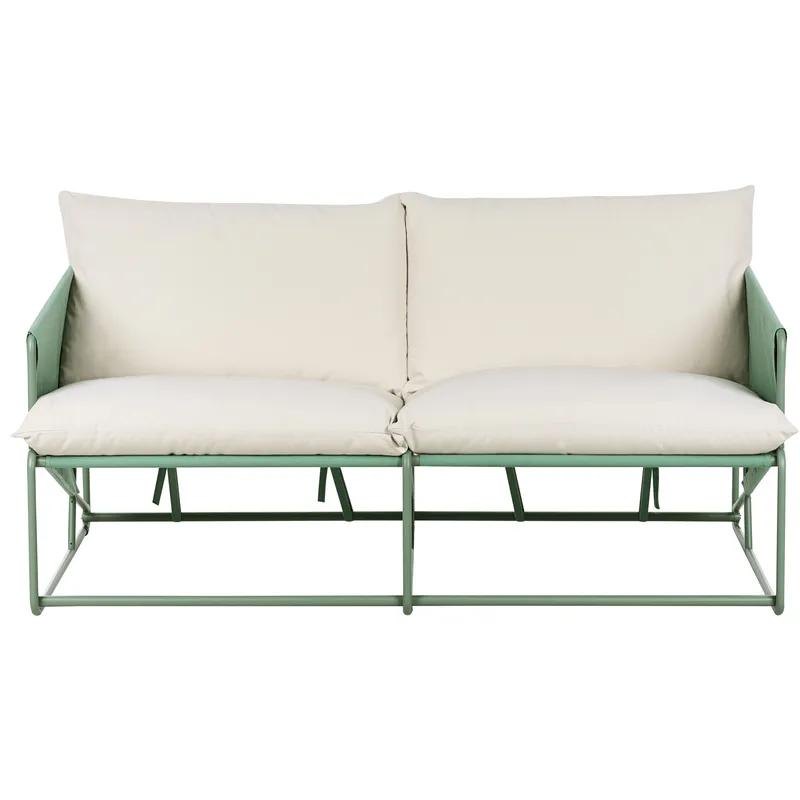 Soffa utomhus 2-Sits Ponte - Grön/Beige — Grön/Beige