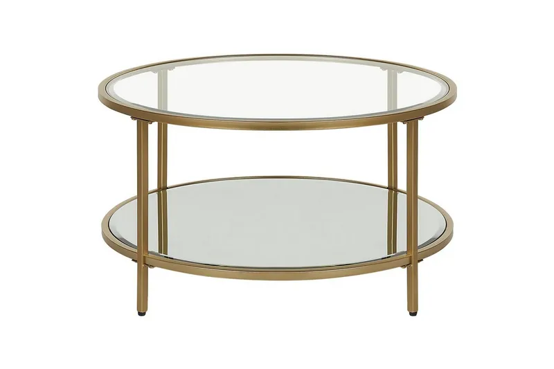 Soffbord Birney Guld/transparent - Guld/transparent — Guld/transparent
