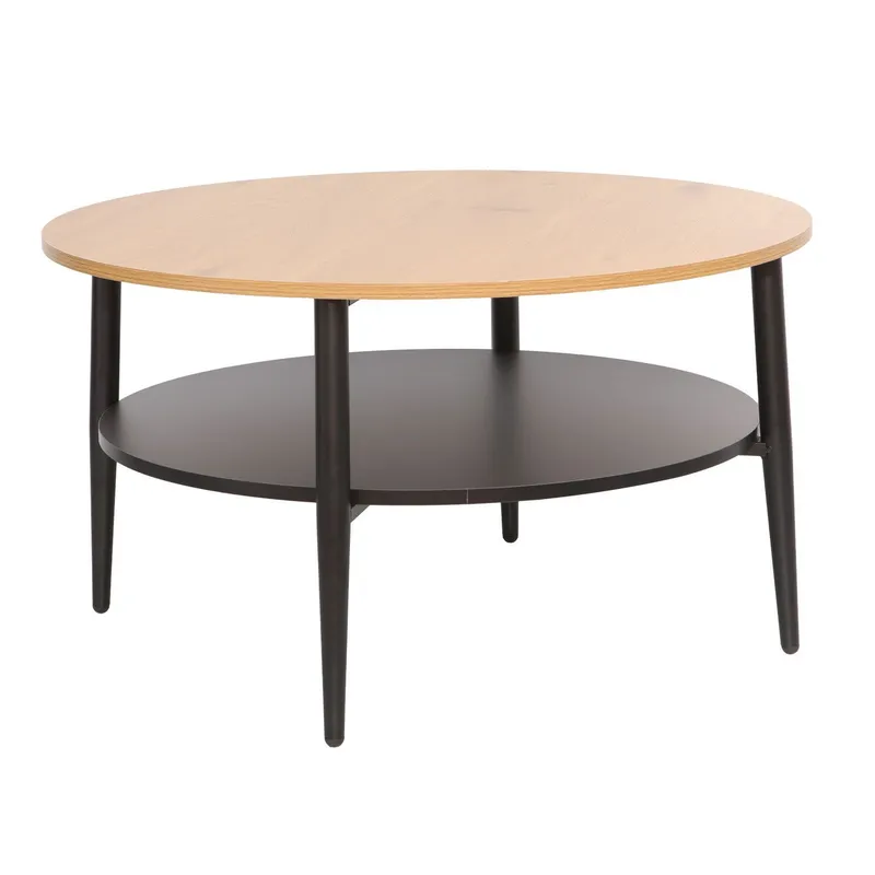 Soffbord Hector Ask/svart 80x80x45 cm - ask/svart — ask/svart