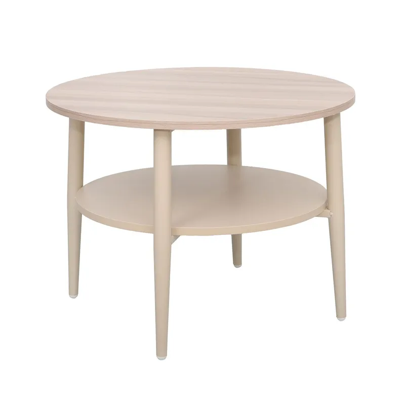 Soffbord Lester ljust 60x60x45 cm - Ljust trä / beige — Ljust trä / beige