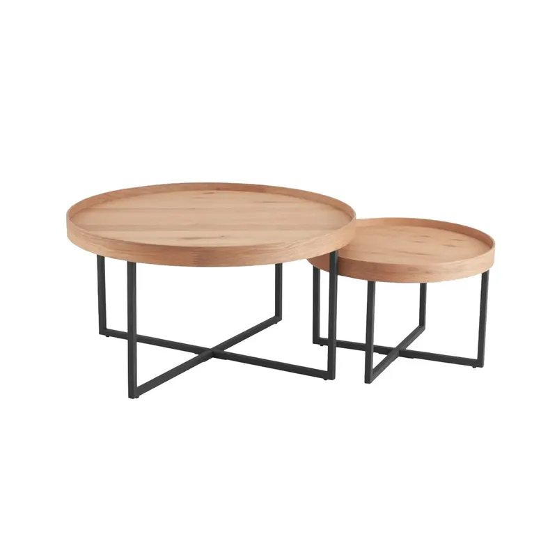 Soffbord Music 2-delars set 70x46, 50x38 - Ek — Ek