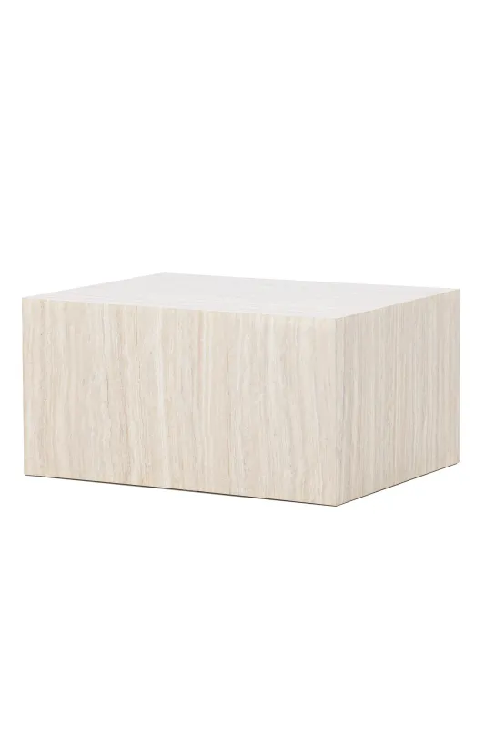 Soffbord Peach York Sofa Table 40x60x80 cm - Travertine Look Beige — Travertine Look Beige -