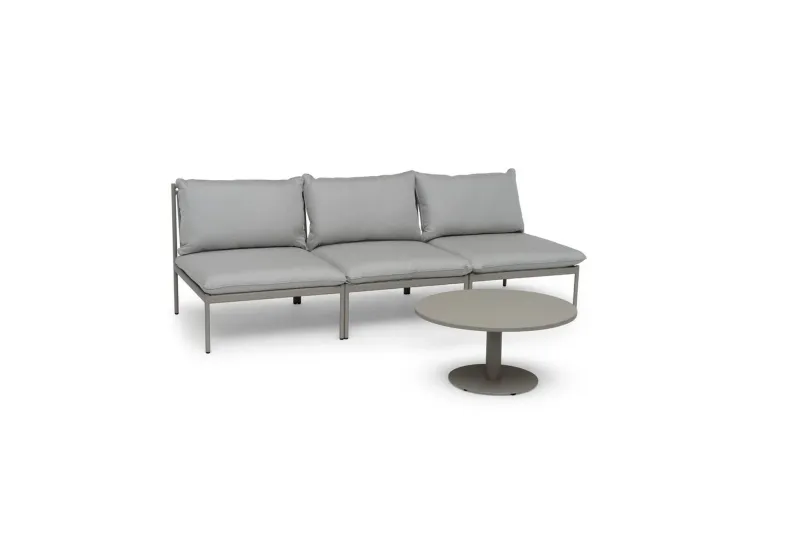 Soffbord Utomhus Hillerstorp Näsby Ø80 cm Sand - Sand — Hillerstorp