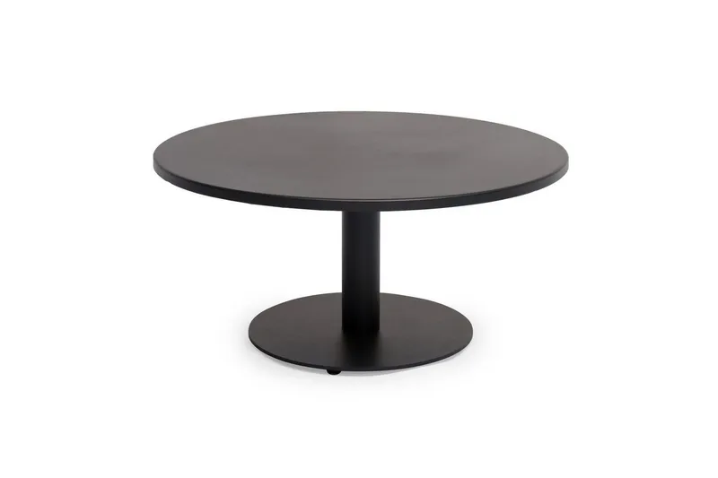 Soffbord Utomhus Hillerstorp Näsby Ø80 cm Svart - Svart — Hillerstorp