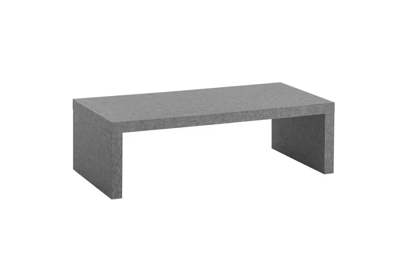 Soffbord Wohnling rektangulär 110 cm, stenoptik, modern look Grå - Grå — Wohnling