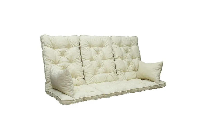 Soffdyna med ryggstöd Maxi Hög Rygg med Sidokuddar Beige - Beige — Beige