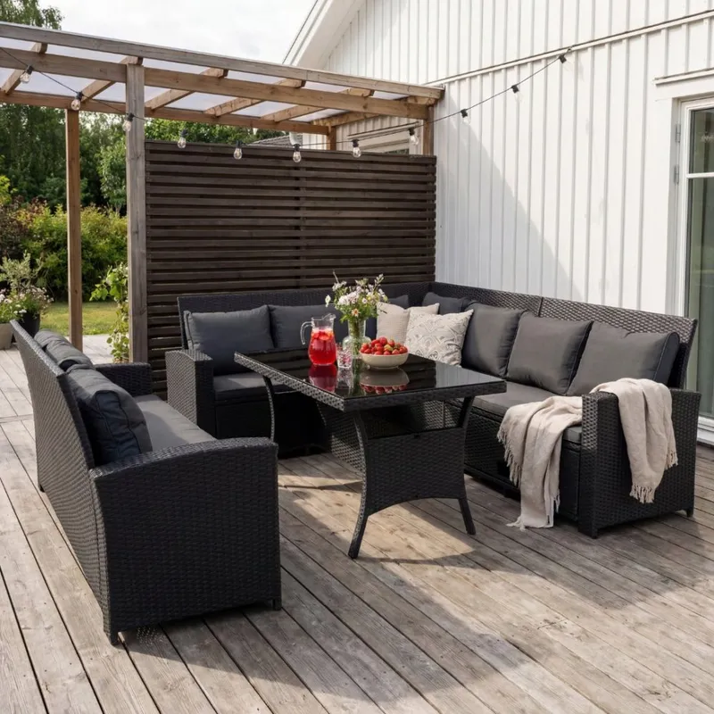 Soffgrupp utemöbler | Inbyggd förvaring | Lyfco Sannäs — Lyfco