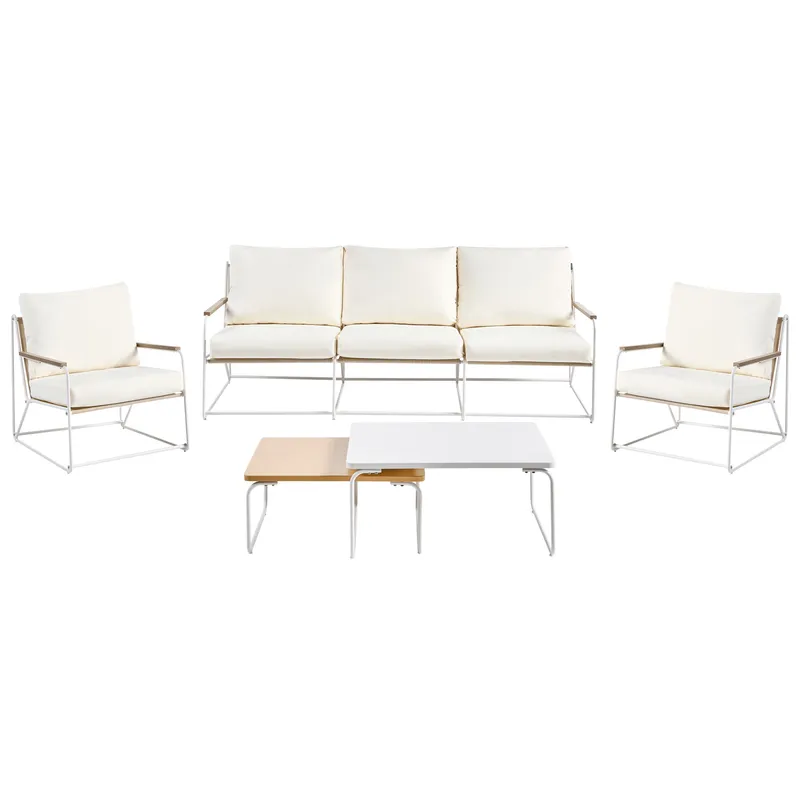 Soffgrupp utomhus 5-Sits Venaria med Bord - Vit/Beige — Vit/Beige