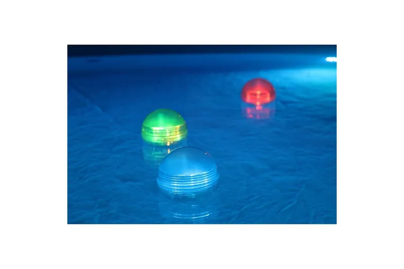 Solcellsbelysning Planet Pool Klot Flytande RGB 3 st — Planet Pool
