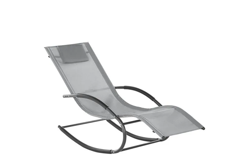 Solsäng Carano II - Ljusgrå, svart — Ljusgrå, svart