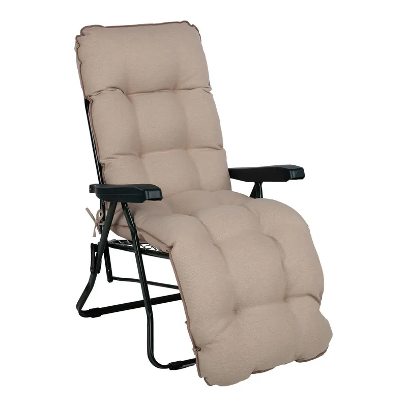 Solstol Baden-Baden Beige dyna - grön med beige dyna — grön med beige dyna