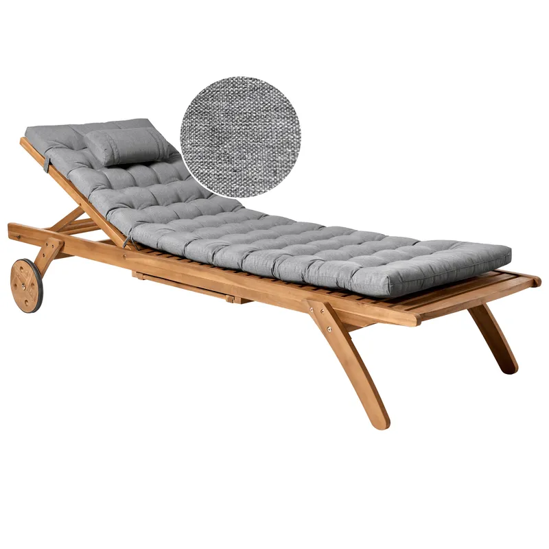 Solstol utomhus med Dyna Cesana Premium Akaciaträ - Brun/Grå (Art.nr 3432098) — Brun/Grå
