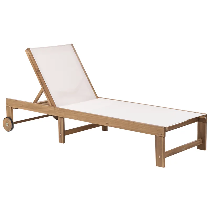 Solstol utomhus Pedesina Akaciaträ - Brun/Beige — Brun/Beige