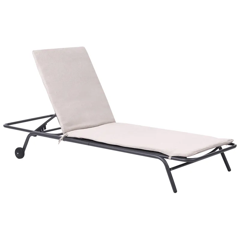 Solstol utomhus Volterra Stål - Beige/Grå — Beige/Grå