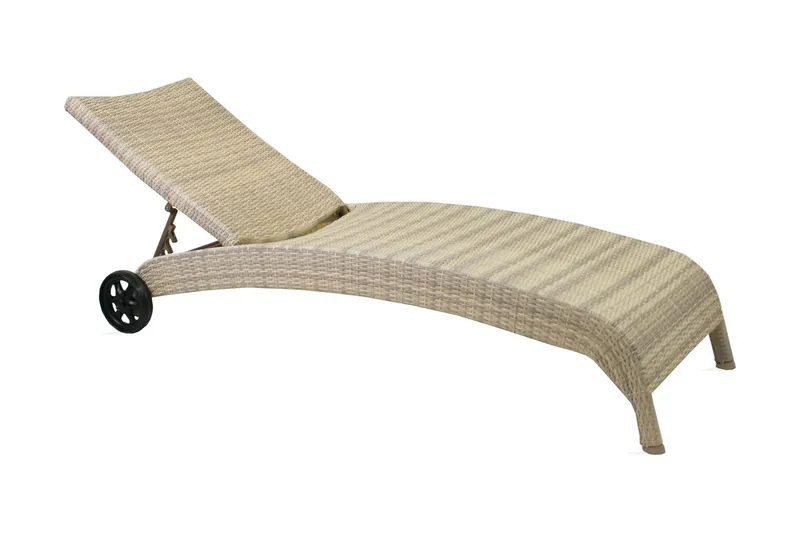 Solstol WICKER 73x196x99cm färg: beige - Beige — Beige