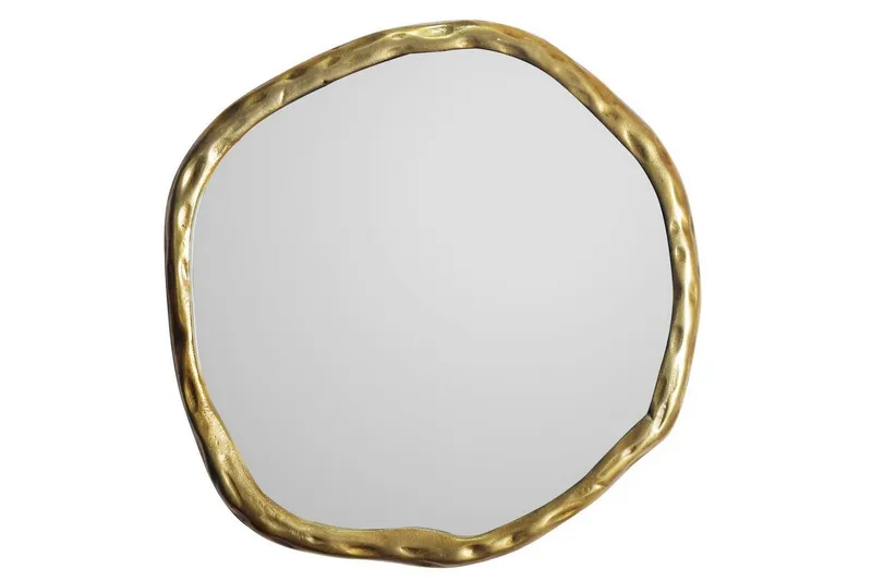 Spegel Wohnling Asymmetrisk metallram rund 60 cm — Wohnling
