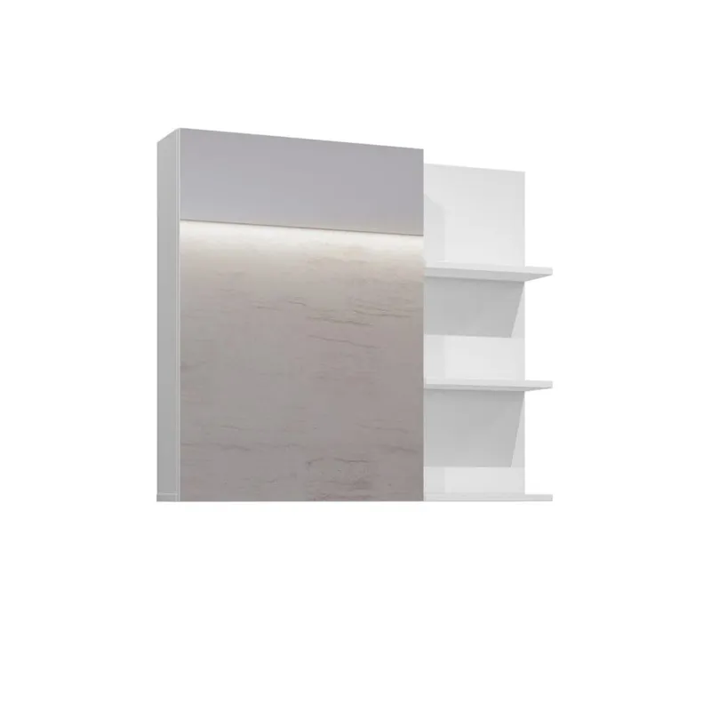 Spegelskåp Irvine 1 Dörr - Vit Blank — Vit Blank