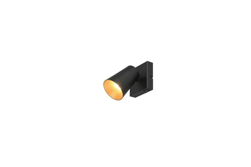 Spot TRIO Sharp 1-del, Mattsvart/guld - 1-del, Mattsvart/guld — Trio Lighting